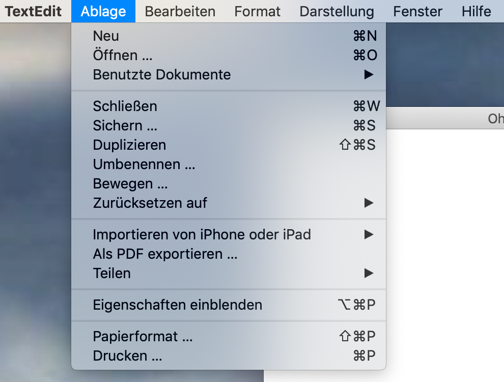 TextEdit in German.png