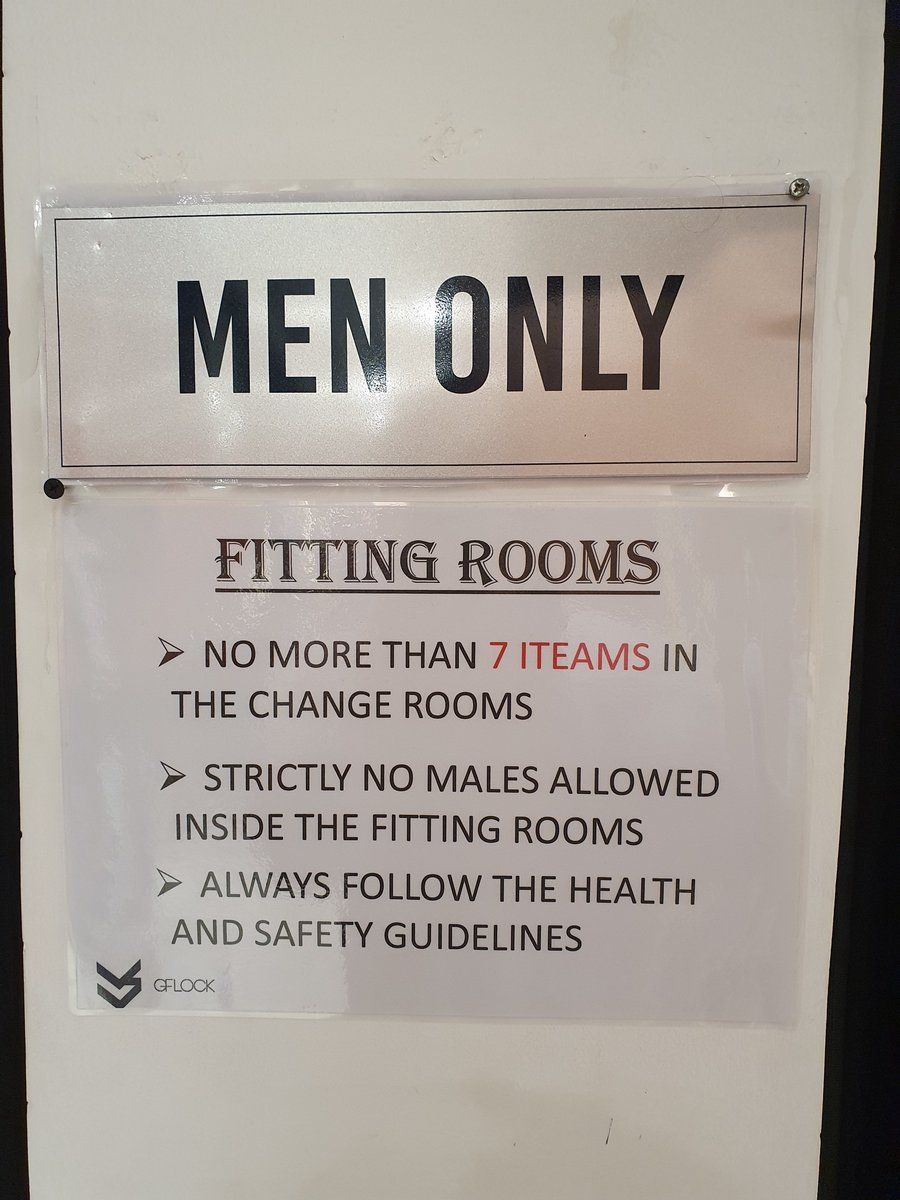 Men only! Strictly no males allowed