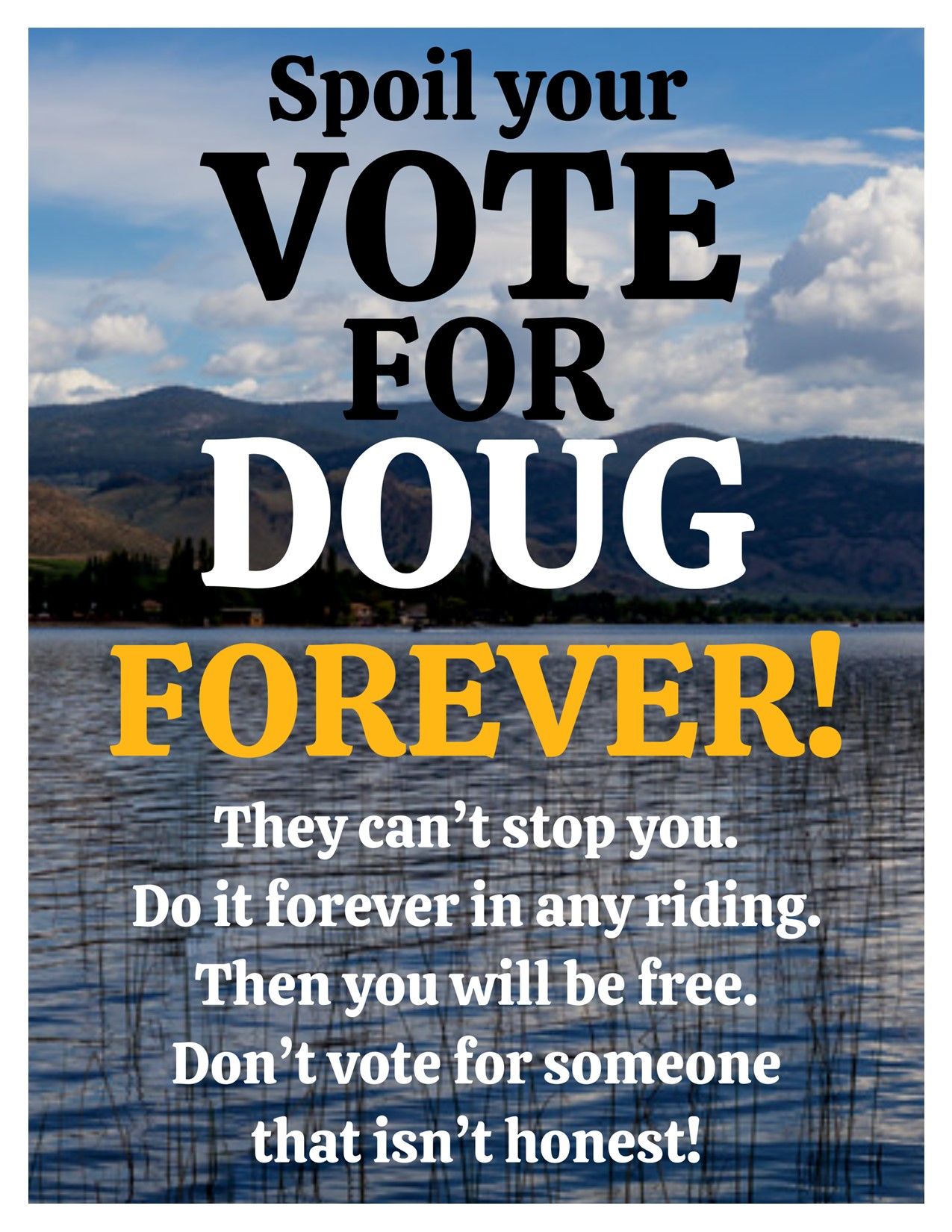 Spoil your vote for Doug POSTER.jpg